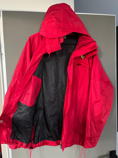 Ferrari Red Parka Windbreaker Jacket F1