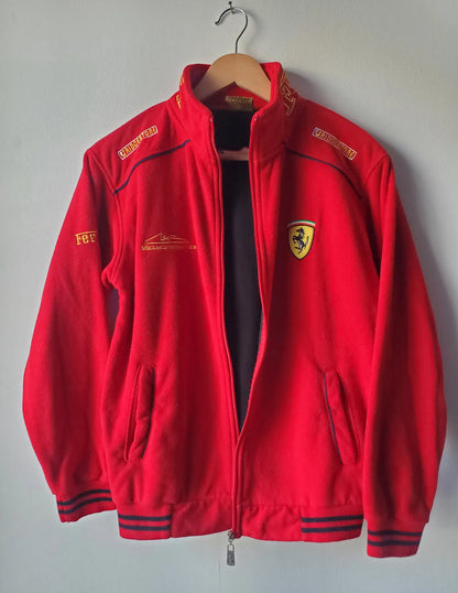 Ferrari Fleece Vest 90s Red Racing Sweater F1 Team Sport Style Michael Schumacher