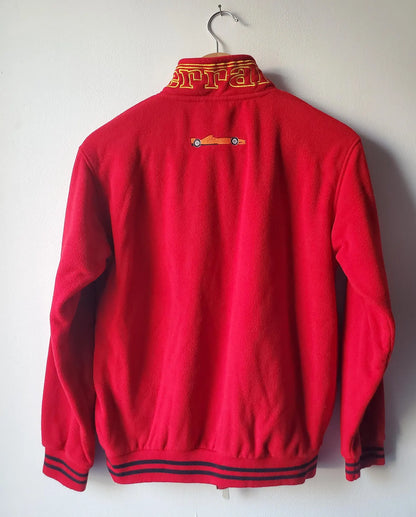 Ferrari Fleece Vest 90s Red Racing Sweater F1 Team Sport Style Michael Schumacher
