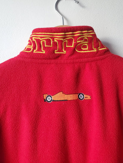 Ferrari Fleece Vest 90s Red Racing Sweater F1 Team Sport Style Michael Schumacher