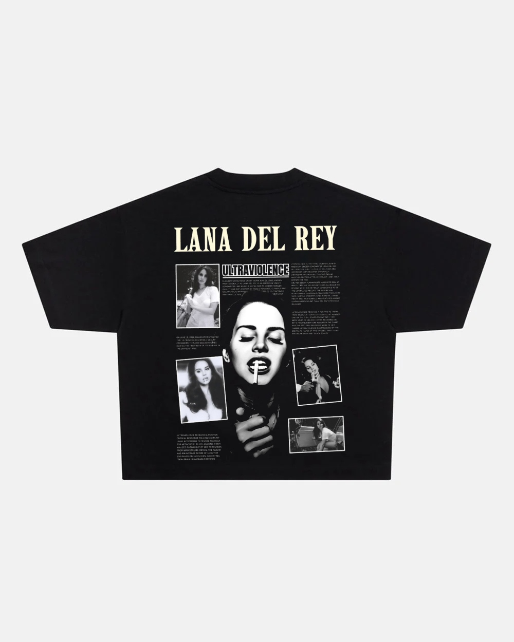 Lana Del Rey Ultraviolence Black T-Shirt