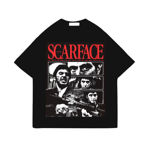 Scarface Black Printed T-Shirt