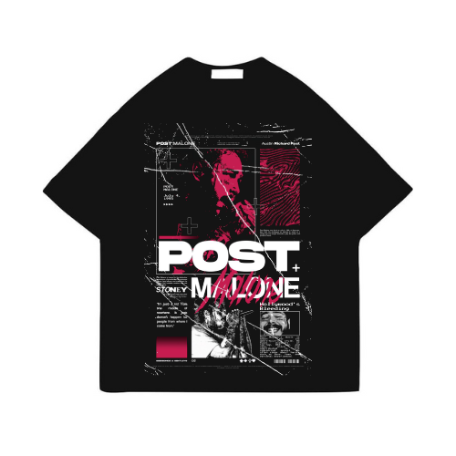 Post Malone Concert Black T-Shirt