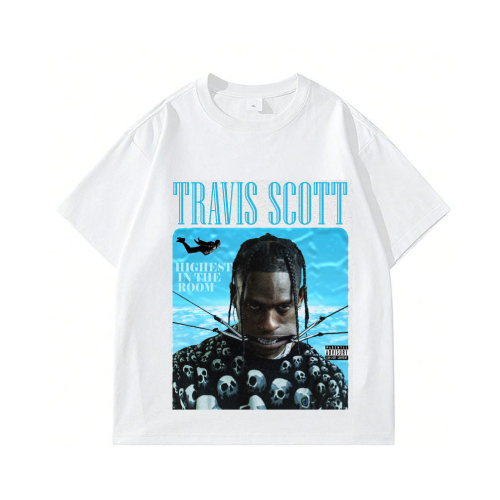 Travis Scott White Printed T-Shirt