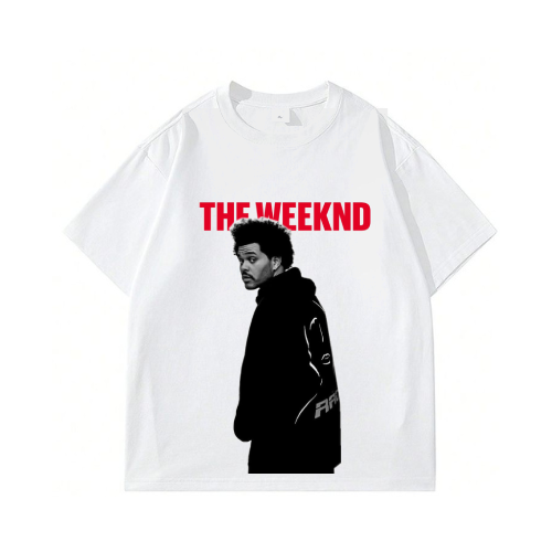 The Weeknd Printed White T-Shirt