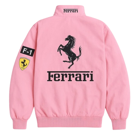 Ferrari F1 Racing Vintage Jacket in Pink
