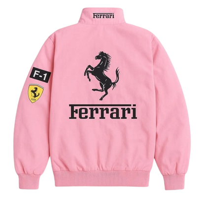 Ferrari F1 Racing Vintage Jacket in Pink
